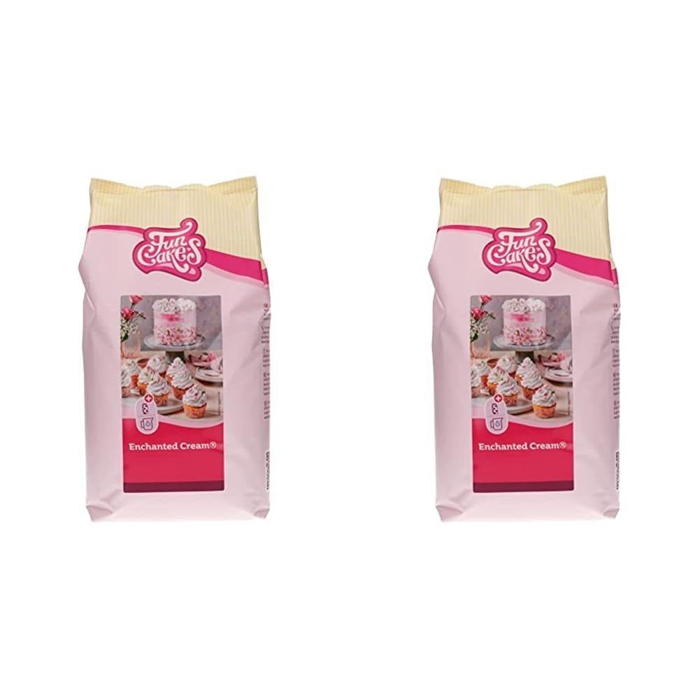 Funcakes Mix Für Enchanted Cream®: Einfach Zu Berübenende, Sehr Leichte Und Fauschige Schneeweiße Creme, Perfekt Zum Füllen Und Abdecken Von Kuchen Oder Als Belag Für Cupcakes, Halal., 900 G Směs na pečení a vaření Naty Shopung 2 Kg