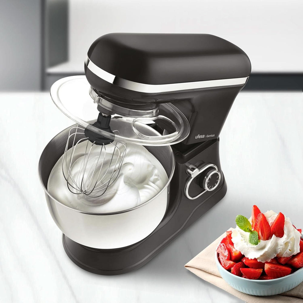 Ufesa Genius 5-in-1 Küchenmaschine Für Professionelle Bakewaren, 1200W, 5L, Multifunktions-Küchenroboter, Edelstahl-Schüssel, 6 Geschwindigkeiten + Turbo, 3 Zubehörteile Enthalten, Bpa-Frei Shop Mother and Child Naty