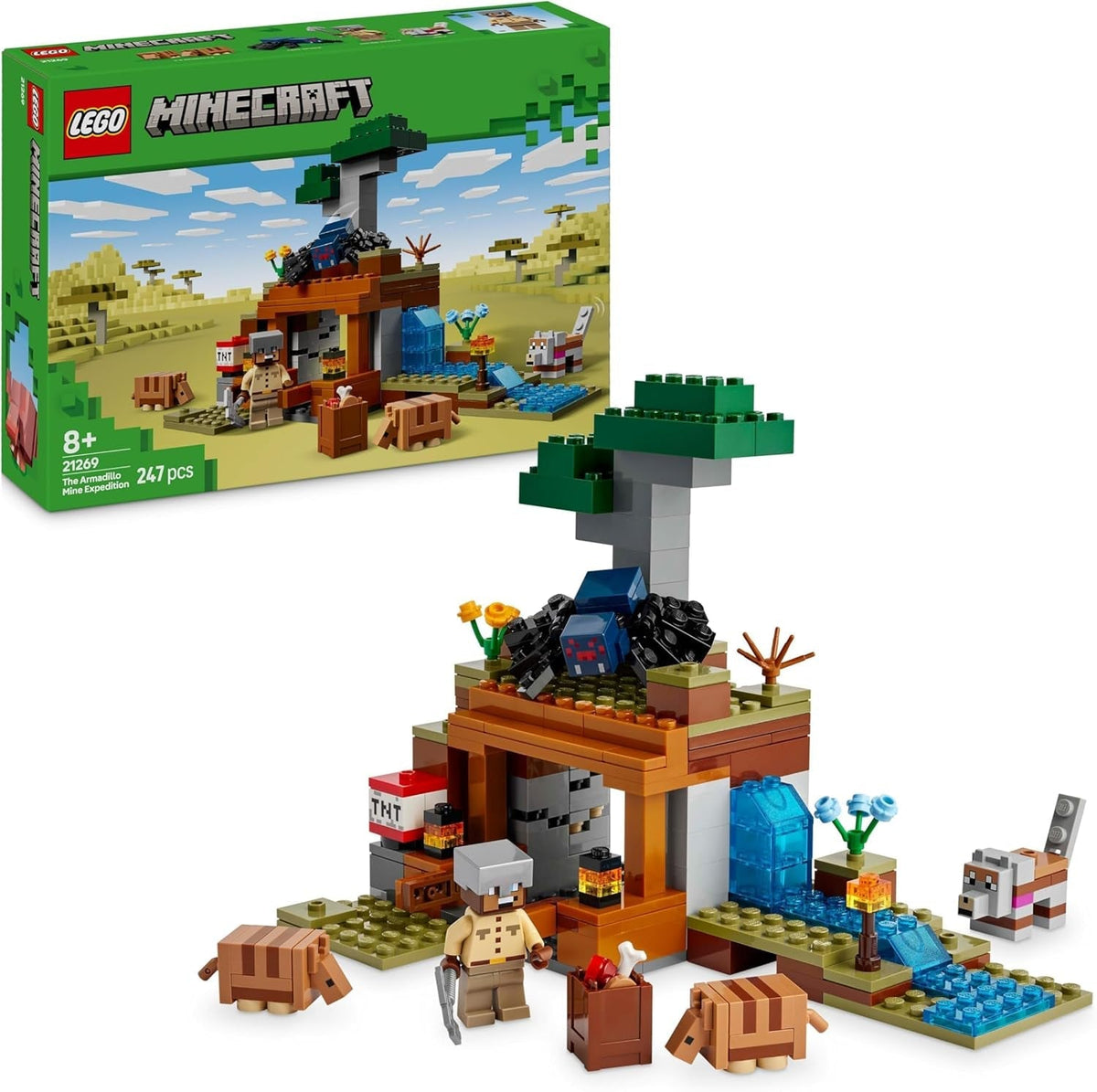 LEGO Minecraft Dungeon Mine Expedition Videohra Sada minifigurek Hračka na stavění postav Dárek pro chlapce a dívky 8 let 21269 Stavebnice Besuche den LEGO-Store Výchozí název