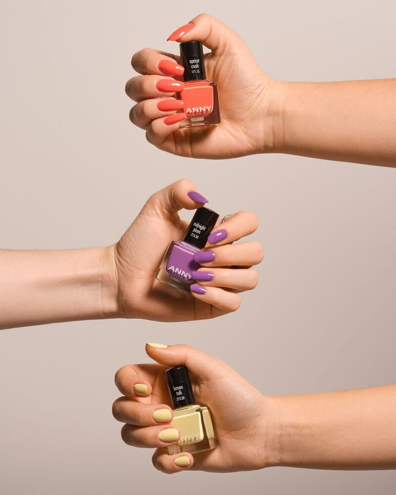 ANNY Lak na nehty - Vysoce kvalitní dlouhotrvající, odolný a rychleschnoucí barevný lak na nehty, barva: Lemon Talk - 15 ml