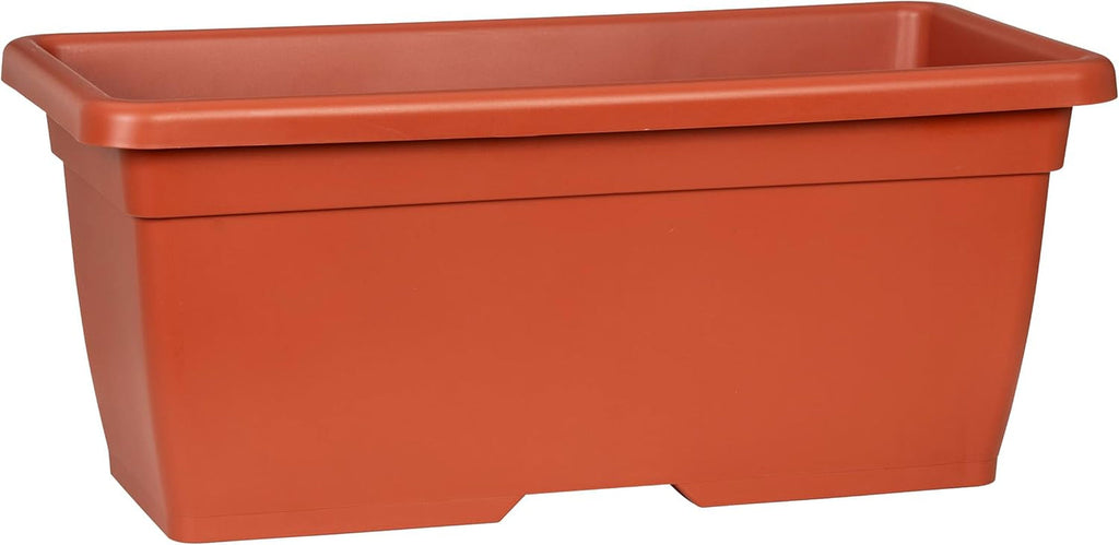 Scheurich Linetto 30, jardinieră/ghiveci/jardină, rotundă, culoare: nisip, fabricată din plastic reciclat, garanție 10 ani, pentru uz exterior