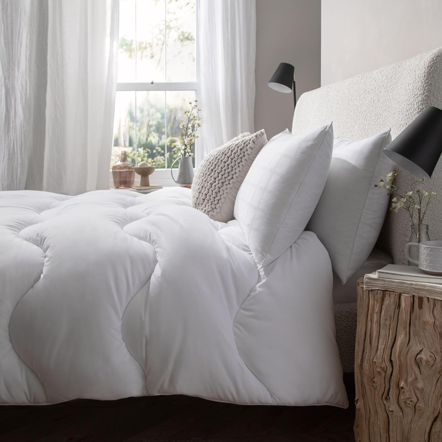 Allergy Defense Peřina, 4,5 Tog, vyrobená z recyklovaných materiálů, antialergenní a hypoalergenní, postel Super King Size Peřiny a přikrývky Naty Shop