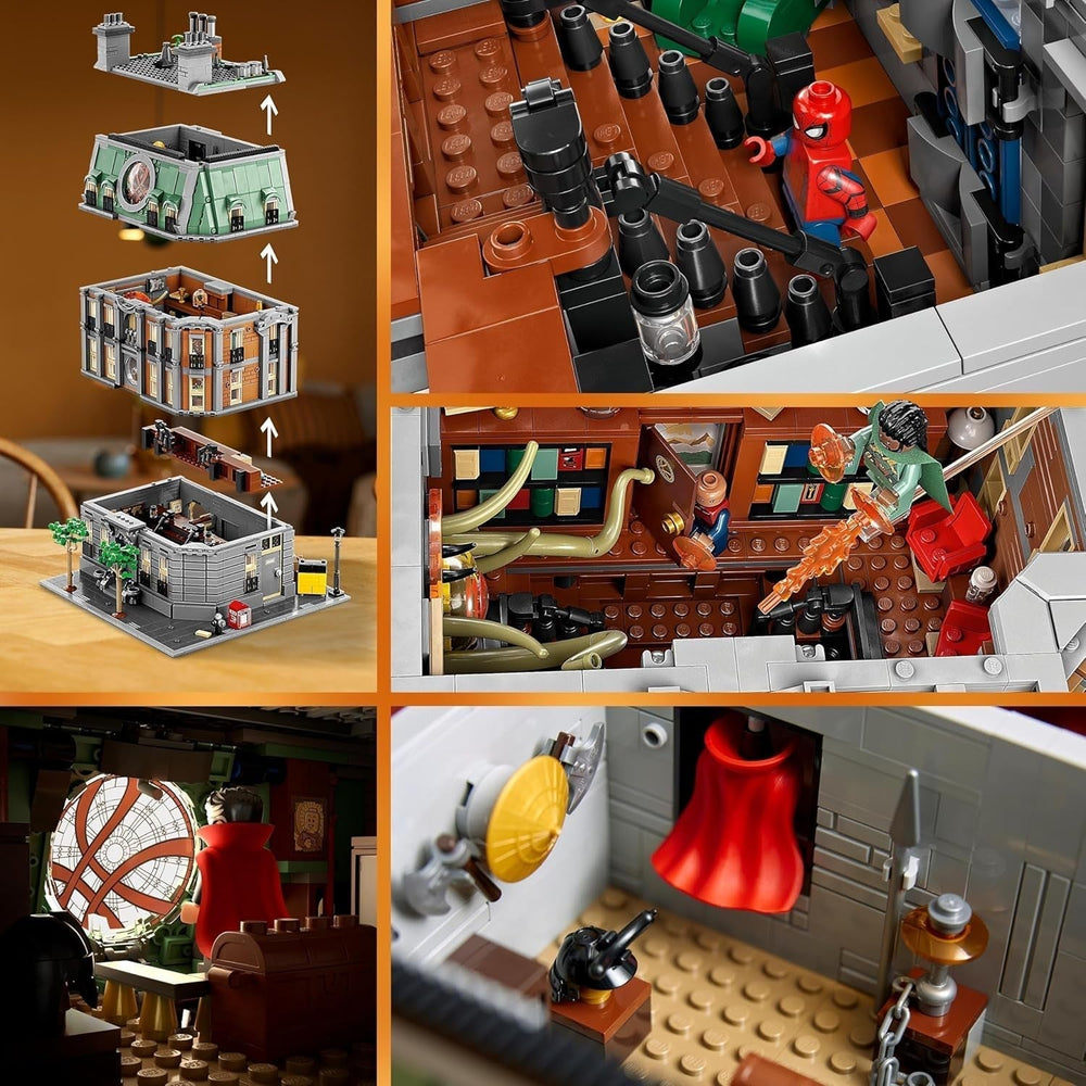 3patrová modulární stavebnice LEGO Marvel Sanctum Sanctorum s minifigurkami Doctora Strange a Iron Mana Avengers: Endgame Toy House Fan Sběratelská výzdoba skvělého pokoje 76218 Stavebnice Besuche den LEGO-Store