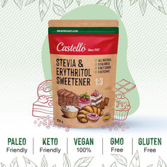 Stévie + Erythritol 1:3 sladidlo, 1G = 3G cukr, 850 gramů Sladidla Naty Shop