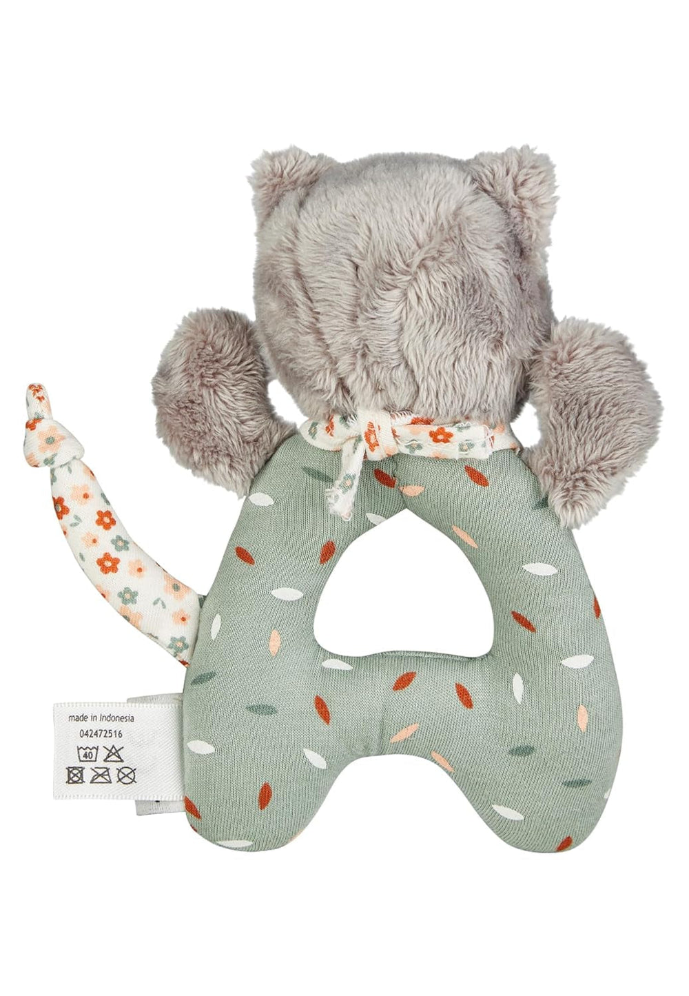 Jucărie de prins Sterntaler pentru pisica Lilly - jucărie cu activitate motorie pentru zornăit, pipăit și joacă - jucărie de pluș pentru bebeluși și copii cu zornăitor ca prieten loial - jucărie pentru bebeluși din țesătură moale, gri Jucarii Bebe Naty Shop