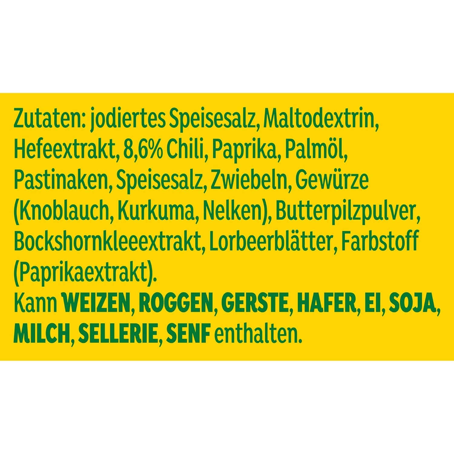 Knorr Würzmischung Chilli s příchutí pro rychlé pokrmy k dochucení a dochucení brambor, těstovin, zeleniny a dalších 90 g