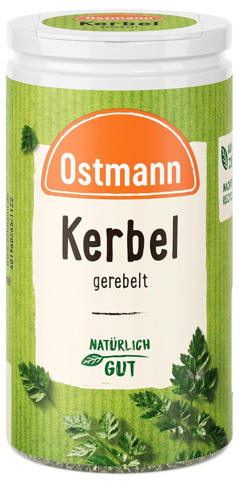 Ostmann Gewürze - Kerbel gerebelt | Kräuternote für Lammgerichten und deftige Eintöpfe | 8 g v Der Streudose