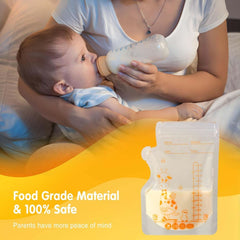 Vinabo 50 Stück Muttermilchbeutel, 250 ml Bpa-Free Skladovací sáček Muttermilch, Milchbeutel Für Muttermilch Mit Ausgießer Für Das Stillen, Selbststehender, Kann Eingefroren Werden, Vorsterilisiert Příslušenství Jídlo a kojení Baby Naty Shop