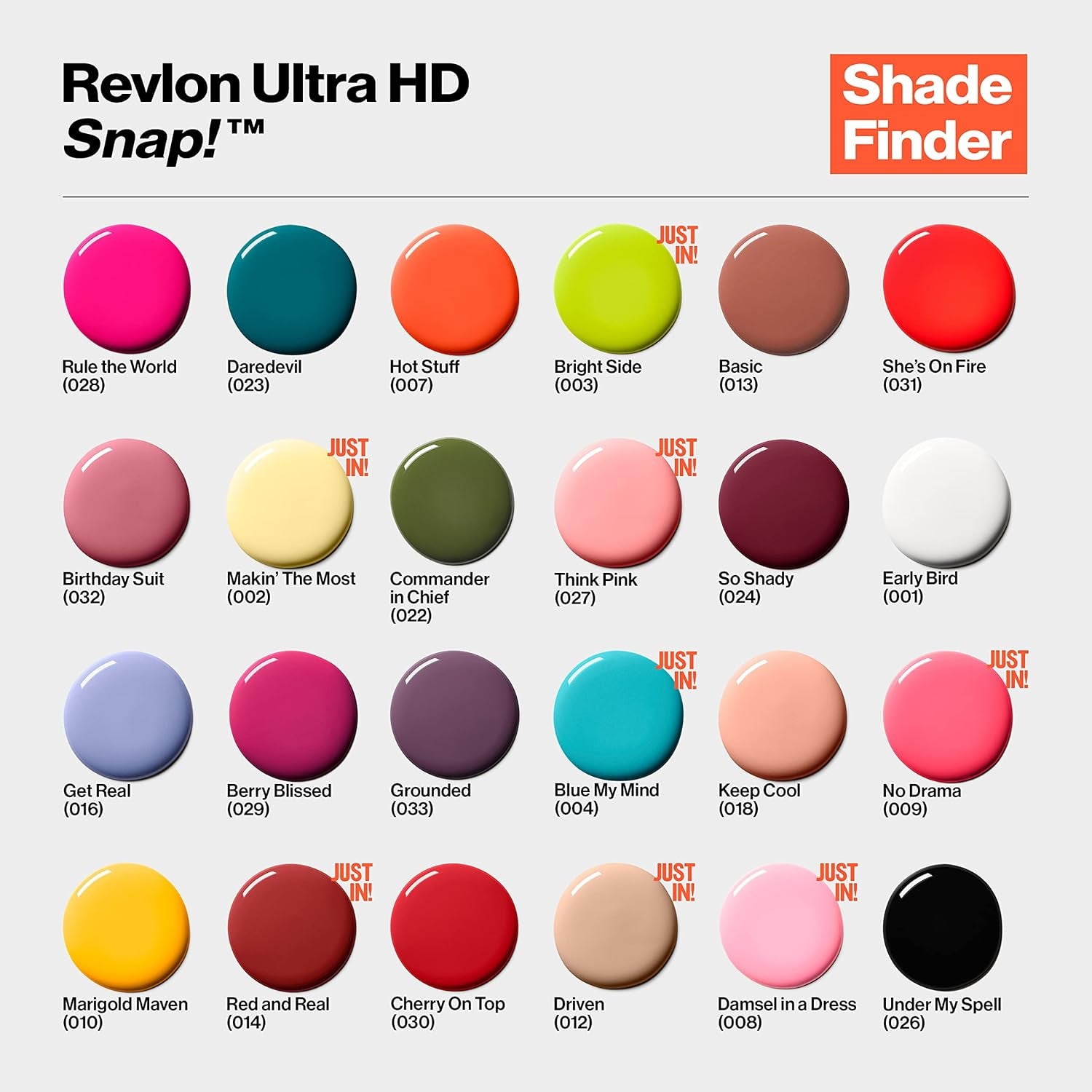 Revlon Ultra HD Snap lak na nehty, dlouhotrvající veganské složení, rychleschnoucí a plné krytí v jedné vrstvě, barva (8 ml), červená a černá (014), unisex