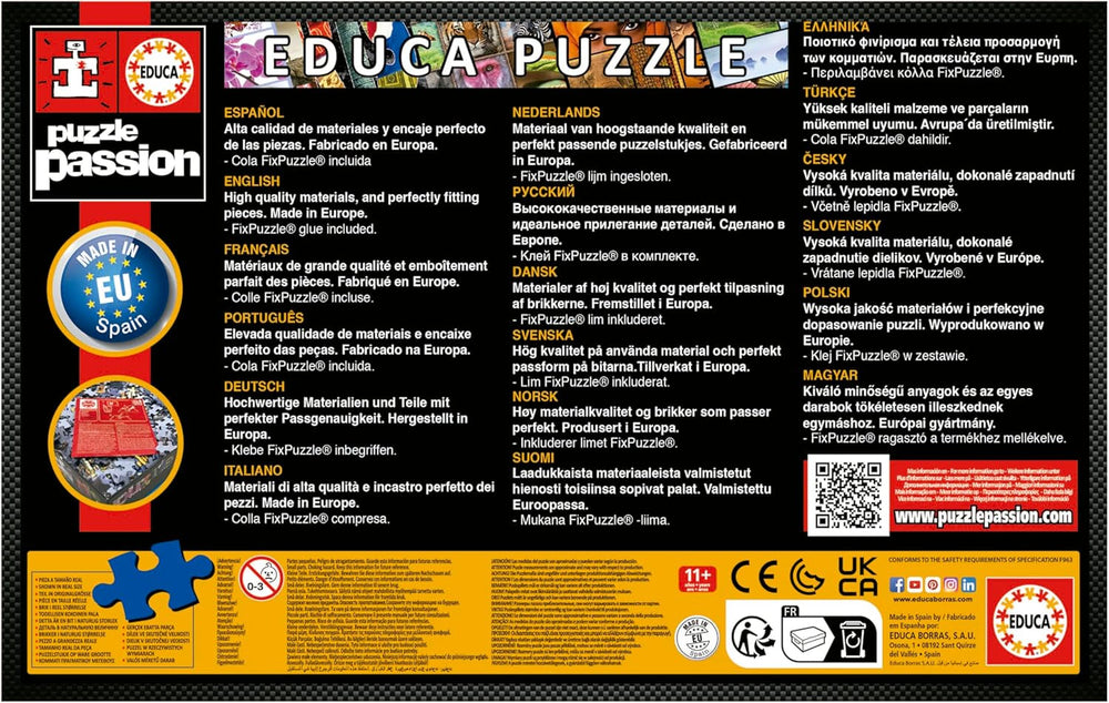 Educa - Puzzle 500 dílků pro dospělé | Neposlušná hospodářská zvířata. Rozměry: 48 X 34 cm. Obsahuje lepidlo na puzzle Fixpuzzle. Už 11 let (19905) Puzzle Naty Shop