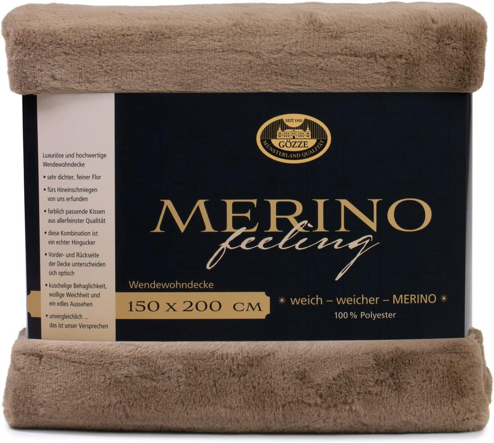 Gözze - Pohodlná přikrývka, oboustranná, vysoká hustota 600 G/M², 150 X 200 Cm - Tmavě zelené postele a přikrývky Besuche den Gözze-Store Taupe 150 X 200 Cm