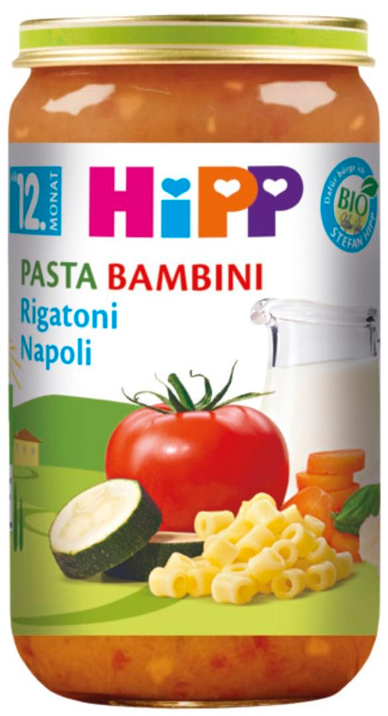 Hipp Bio Menu od 12. Luna Pasta Bambini, Rigatoni Napoli, 250G, balení 6 (6X250G) Matka a dítě Naty Shop Výchozí název