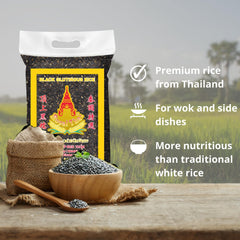 ROYAL THAI RICE - Černá lepkavá rýže - 10 x 1 kg - Multipack
