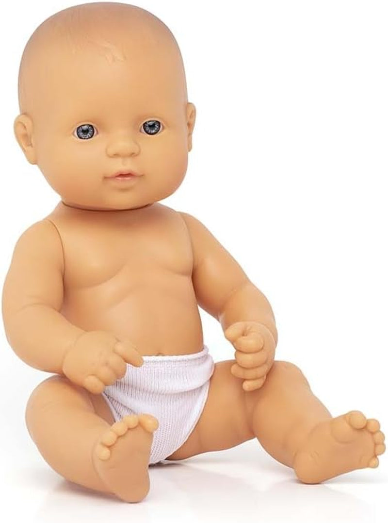 Miniland 31037 - Baby Südamericanischer Junge Tüte - ohne Unterwäsche, 32 cm