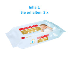 Huggies Pure Extra Care Sensitive dětské ubrousky, 99% voda, bez plastů, bez parfemace
