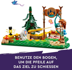 LEGO Friends Lukostřelba v dobrodružném táboře Dětská stavebnice s lukem a šípem, 2 figurkami a umyvadlem, pro dívky a chlapce Věk 6+ 42622 Stavebnice Besuche den LEGO-Store