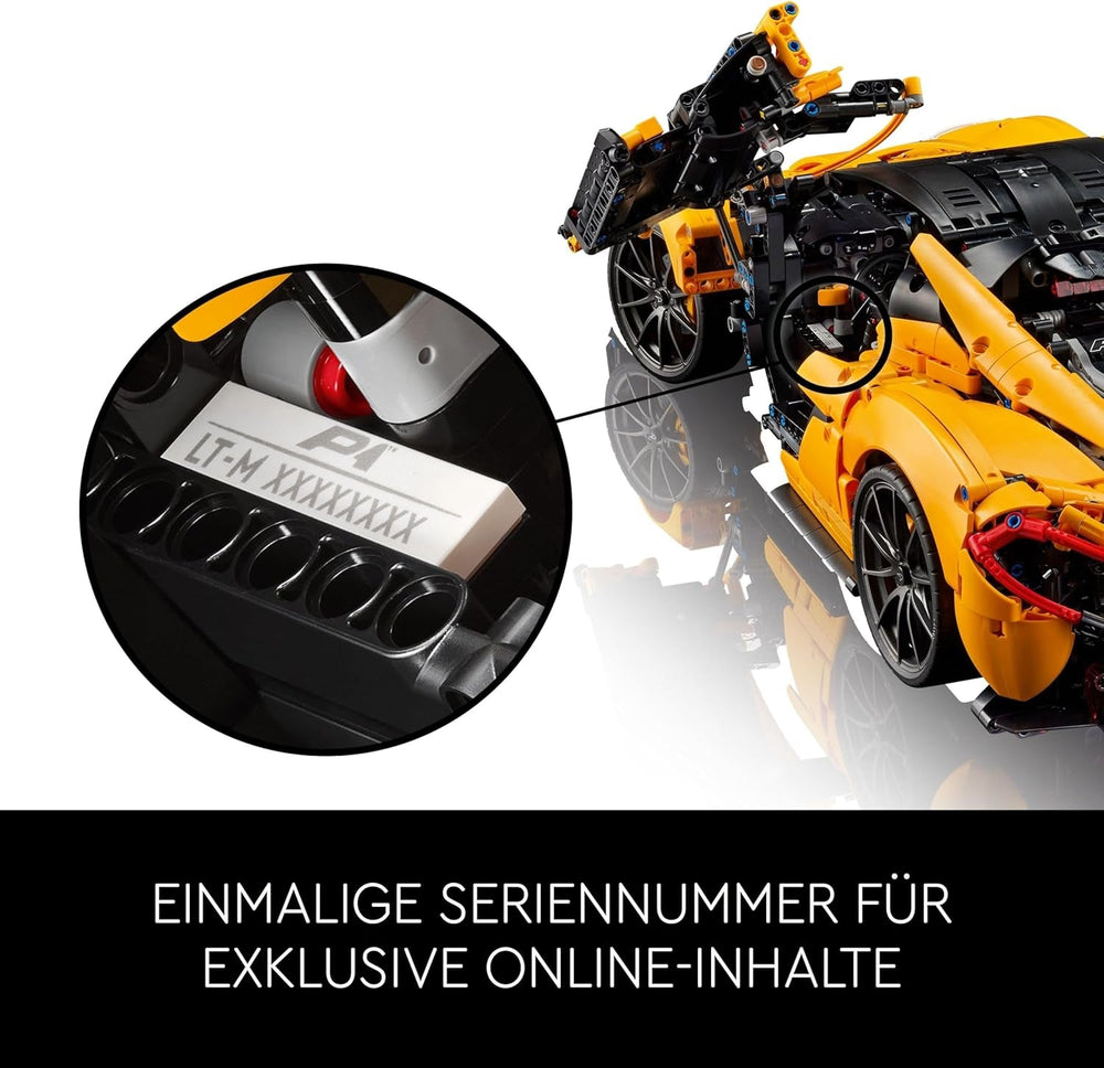 LEGO Technic Mclaren P1 Super sada sportovních aut Pro dospělé fanoušky aut Dárek V8 Pístový motor 7rychlostní převodovka Model autíčka Sada autíček 42172 Stavebnice Besuche den LEGO-Store