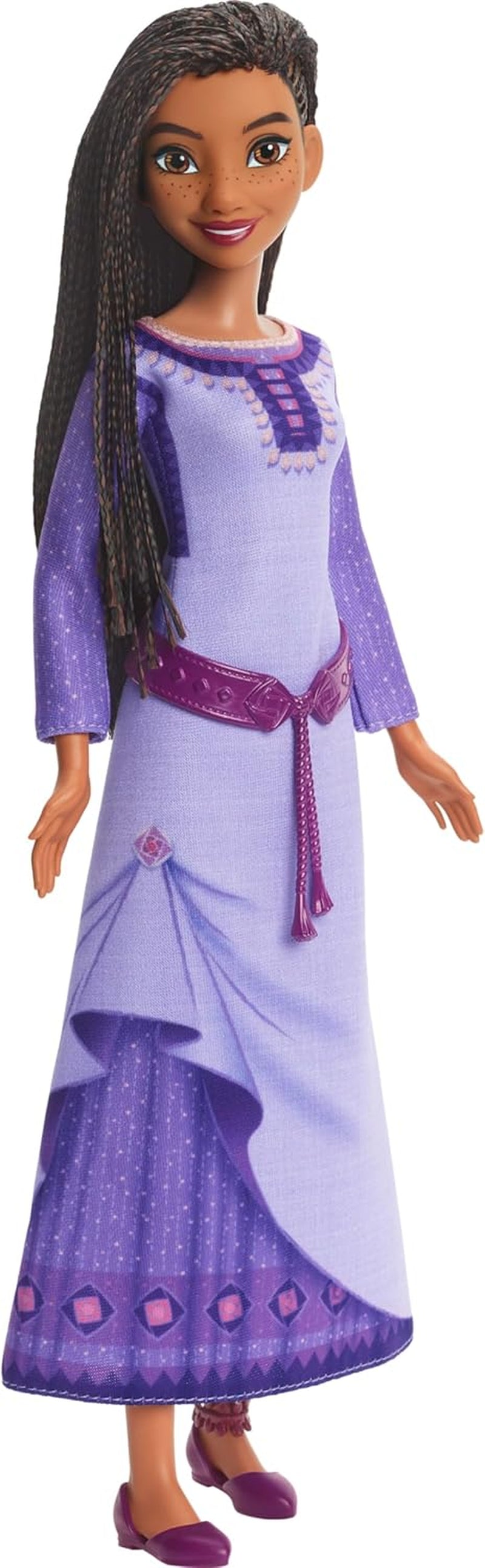 Mattel Disney Singende přání Asha of Rosas Modepuppe & Star Figur, s elegantním oblečením, zpívané "This Wish" auf Englisch