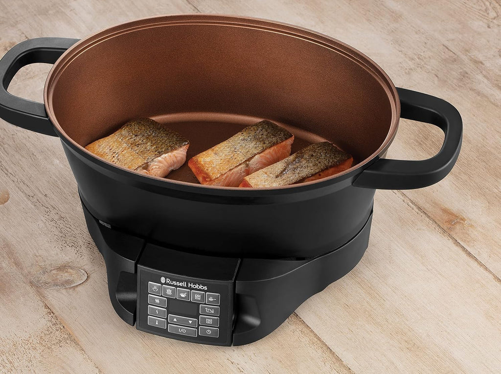 Multicooker Russell Hobbs 6.5L, afișaj digital, 8 funcții de gătit Slow Cooker Naty Shop