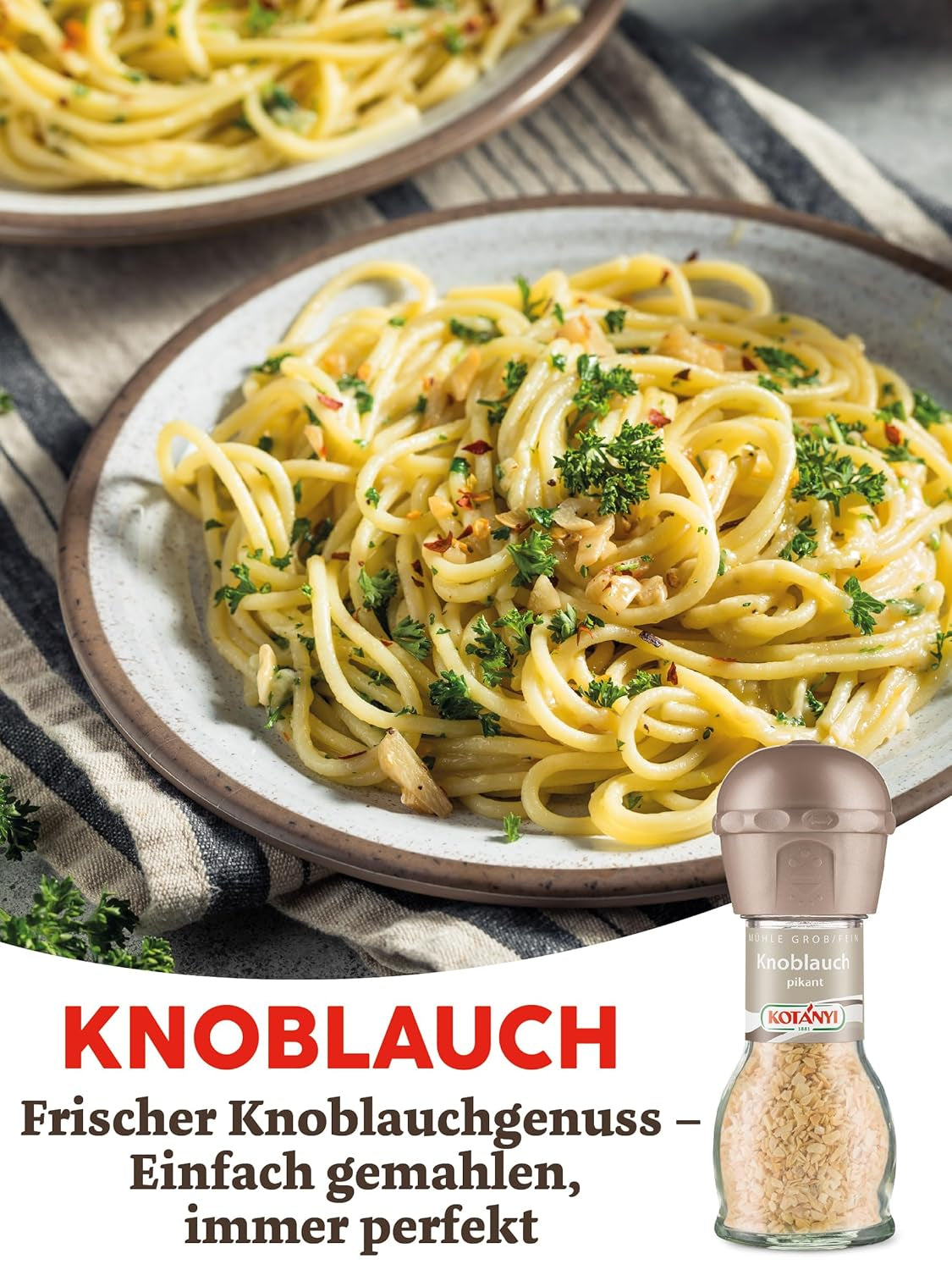 Kotanyi Knoblauch Mühle, pikantní (1 x 48 g)