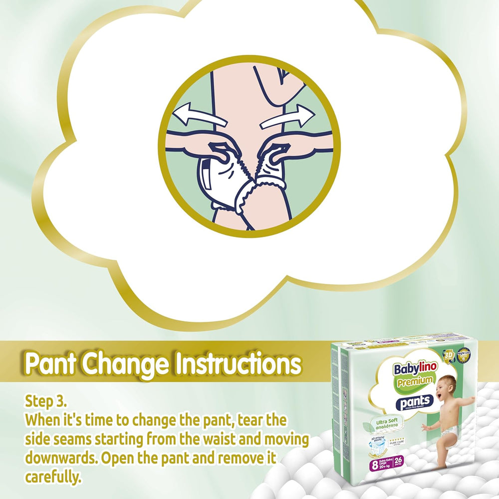 Prémiové kalhoty velikosti 8 s ultra měkkým filtrem, XXL (20+ kg), 104 kusů