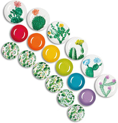 Set de veselă Excelsa Color Cactus, 18 piese, multicolor