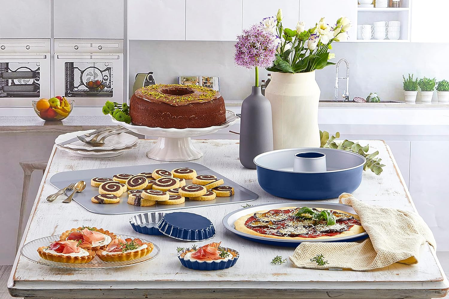 , XBake linka, pekáč na 12 muffinů, ocelový s potahem Formy a plechy Naty Shop