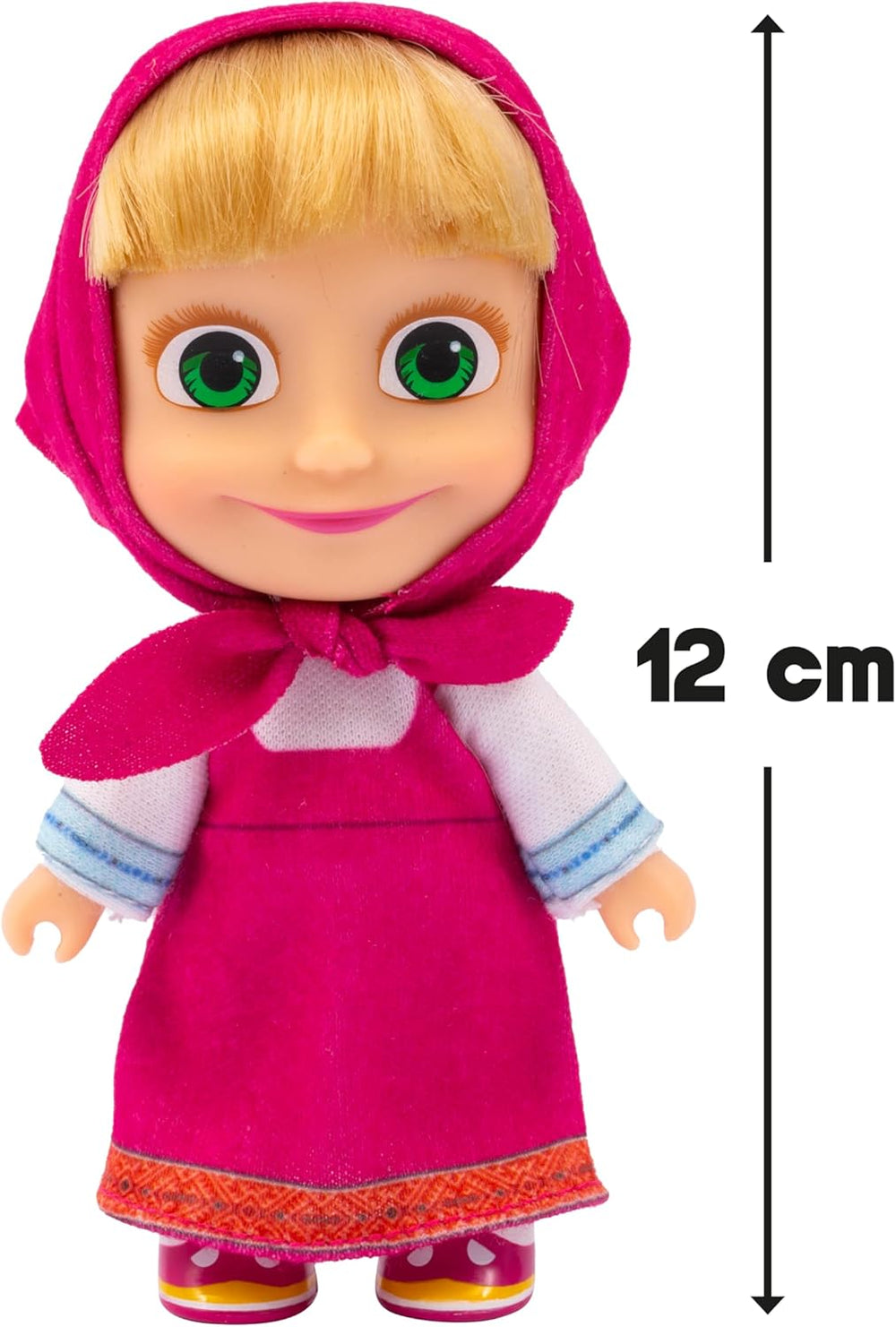 Masha și Michka, Păpușă, 12 cm, Colecționabilă, Model Ținută de vară, Jucărie pentru copii de la 3 ani în sus, MHA001