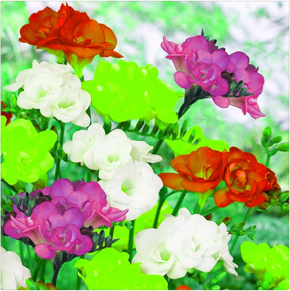 Lebende Pflanzen,Mehrjährige Blumenzwiebel ist winterhart, Winterhart pflanzen, Mysteriöse magische Glühbirne, Blumenzwiebel Mix-4 Oxalis Triangularis Blumenzwiebeln