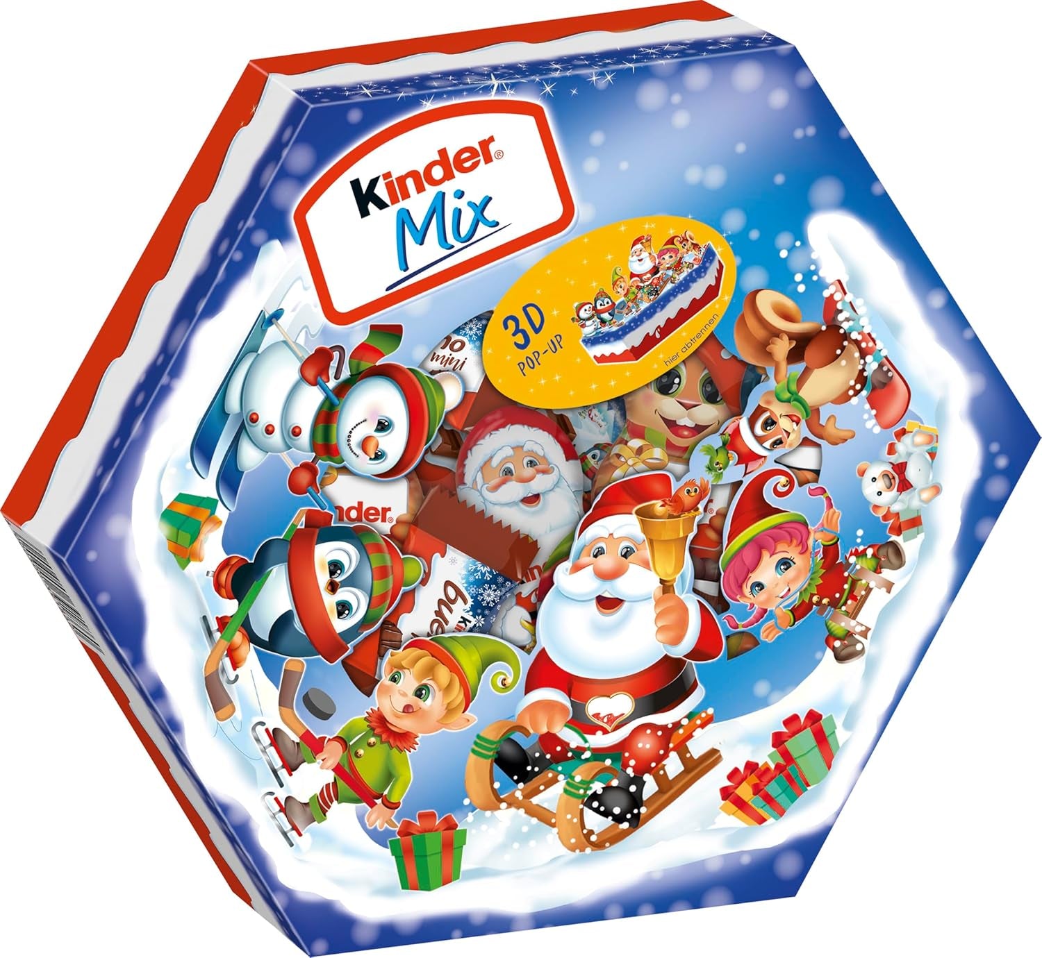 Vánoční talíř Kinder Mix - lahodné čokoládové speciality z řady Kinder - 143g