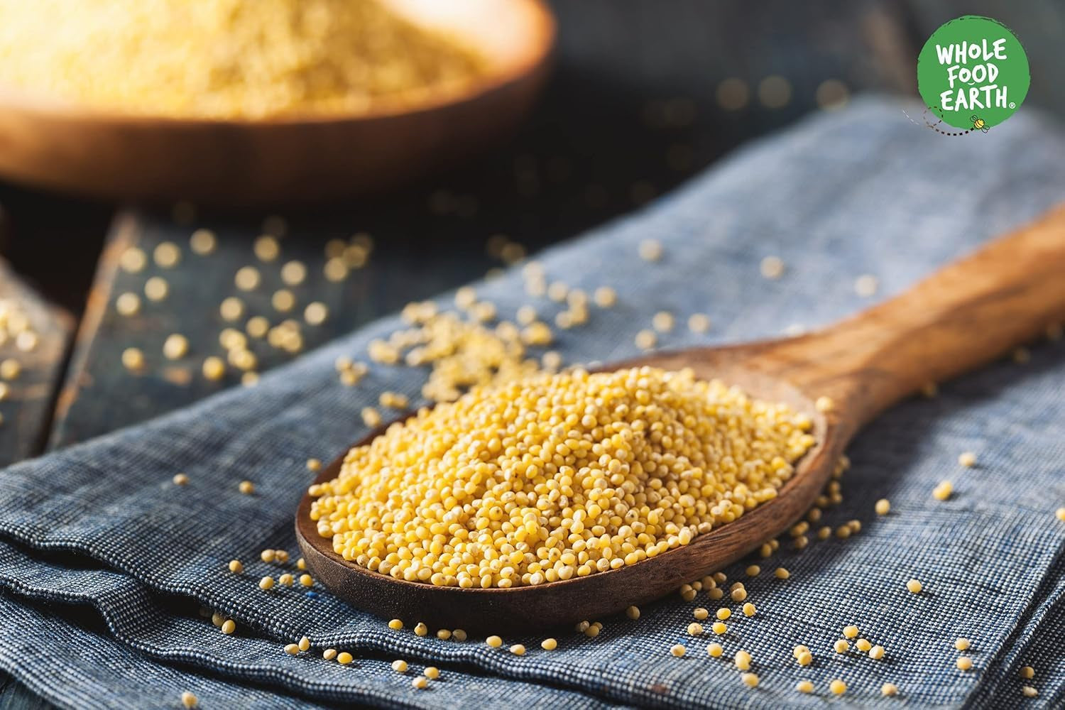 Zemité celozrnné proso - bez GMO - přírodní - veganské - bez mléka - bez přidaného cukru - 1 kg