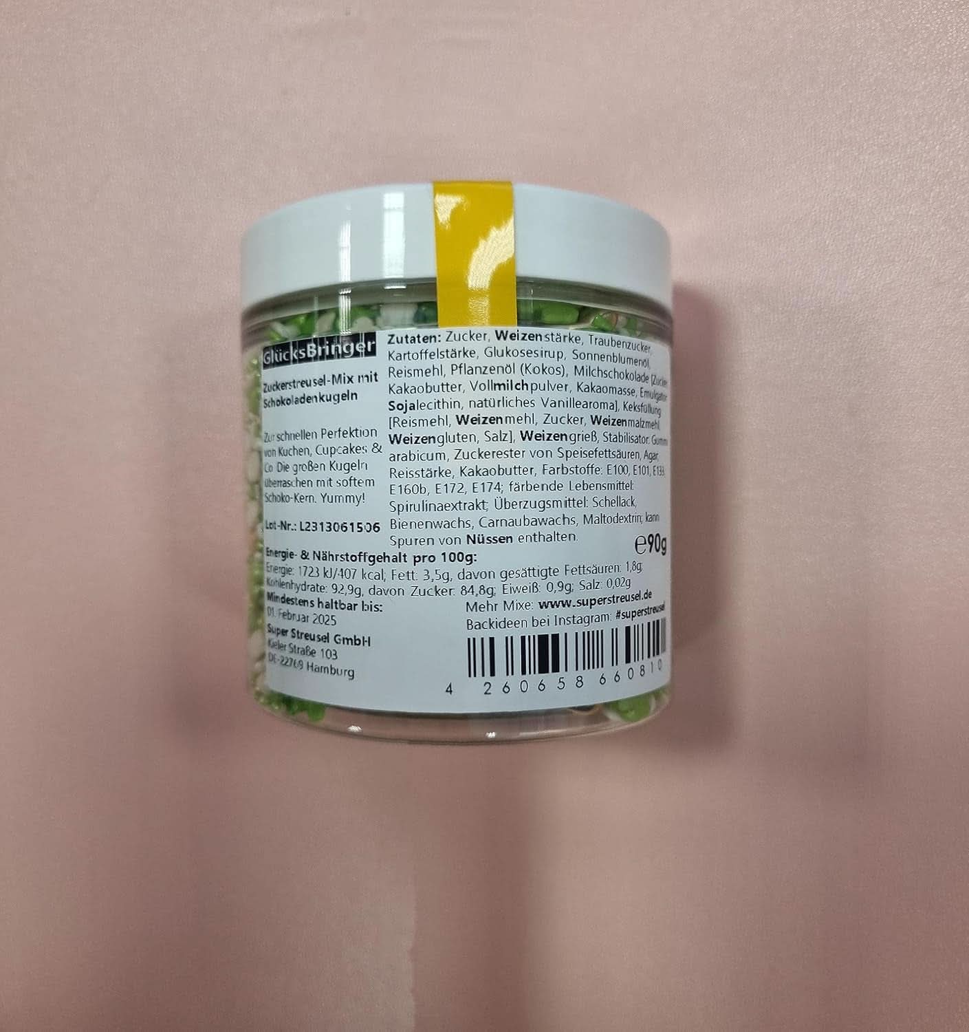 Super Streusel, Lucky Charms, Sprinkles de zahăr verde, 90 grame Sprinkles Naty Shop