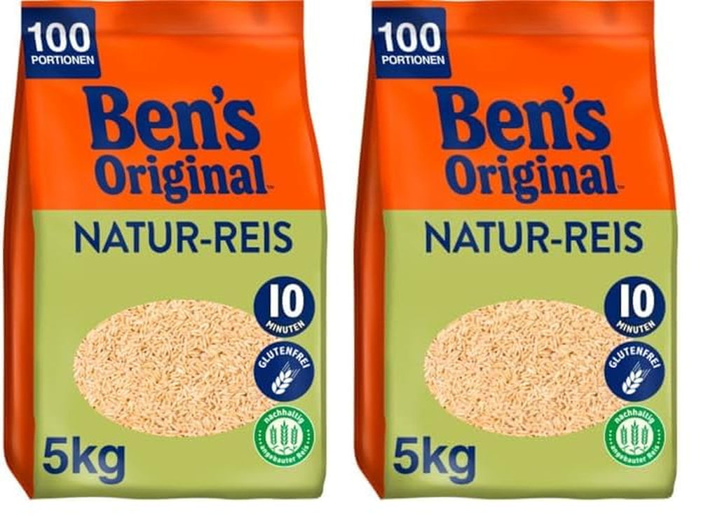 BEN'S ORIGINAL™ natural rýže v sáčku, 9 x 500 g