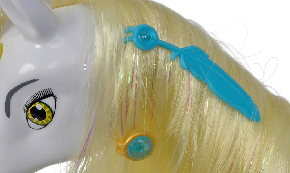 Simba 109480093 - Mia a já Unicorn Onchao, S pohyblivými křídly, sponkami do vlasů, stylingovým kartáčem, hracím koněm, poníkem, Centopia, od 3 let, růžové panenky Naty Shop