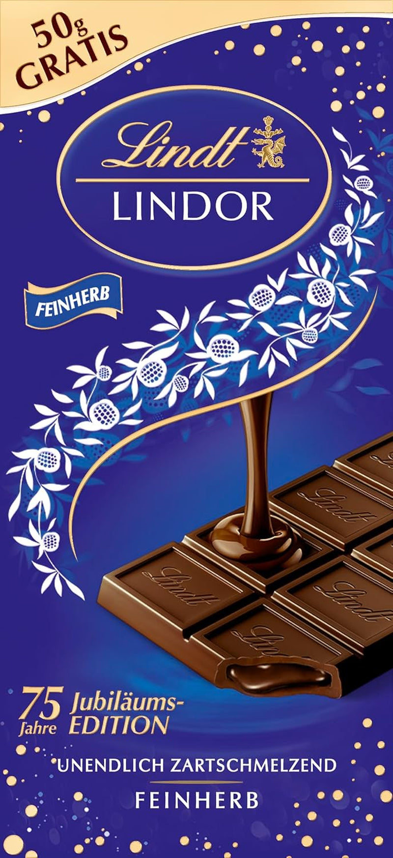 Lindt Čokoláda | LINDOR sáčky na tvarohový koláč | 137 g | 10 mléčných čokoládových kuliček s tvarohovou náplní rozplývající se v ústech | Čokoládový dárek