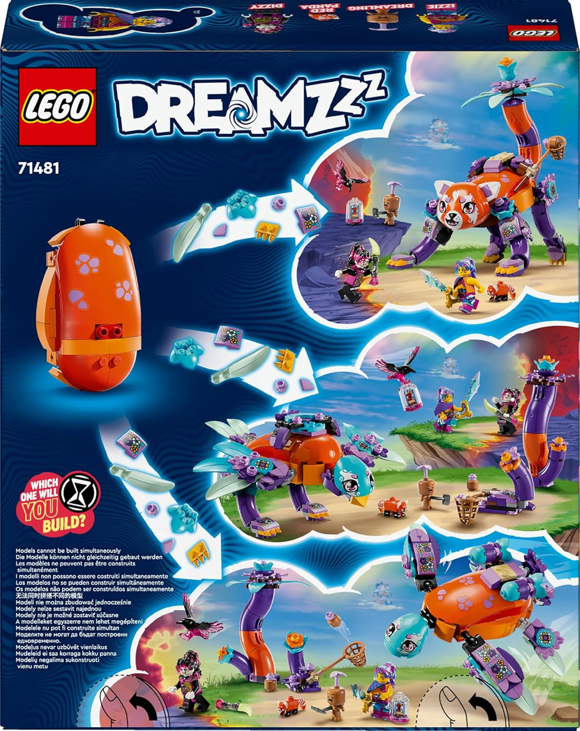 LEGO Dreamzzz 3 v 1 Izzies Dream Animals, Kouzelné vajíčko s minifigurkami Izzy a Dizzy a figurkami zvířat, Fantasy herní sada, Dárek pro dívky a chlapce 8 let 71481 Stavebnice Besuche den LEGO-Store