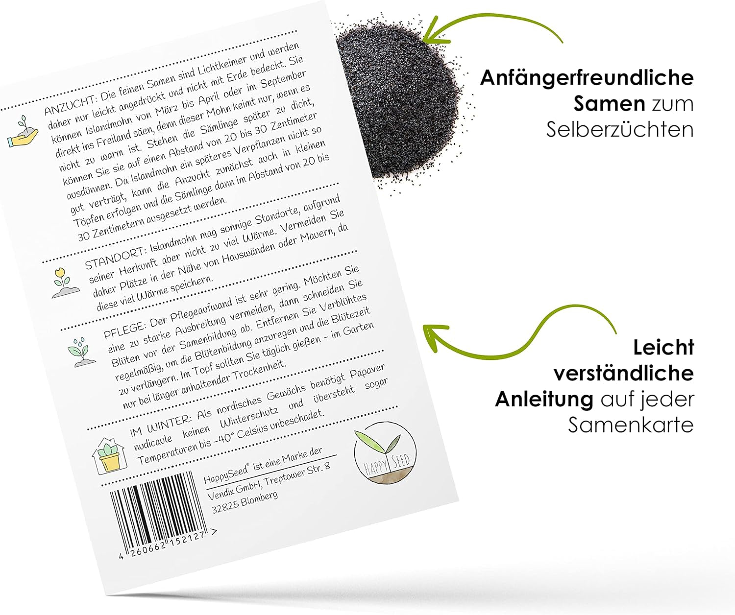 Směs islandského máku (Papaver nudicaule) - Krásně kvetoucí mák s dlouhou dobou květu pro barevnou květinovou louku (Island Poppy)