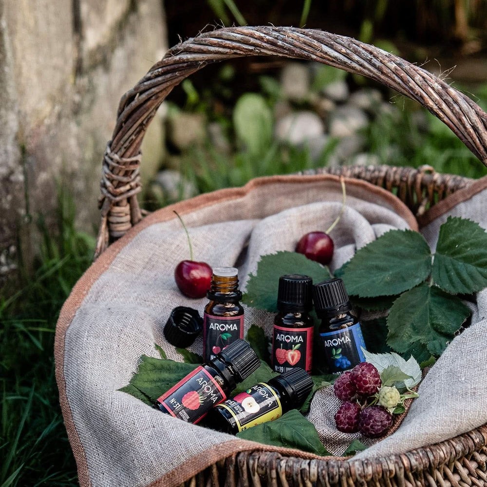 Myarom | Sada: Forest & Meadow - Čistá přírodní příchuť s příchutí ovoce a příchutí ovoce (5 x 10 ml) | Bez cukru a neslazená sladidla Naty Shop