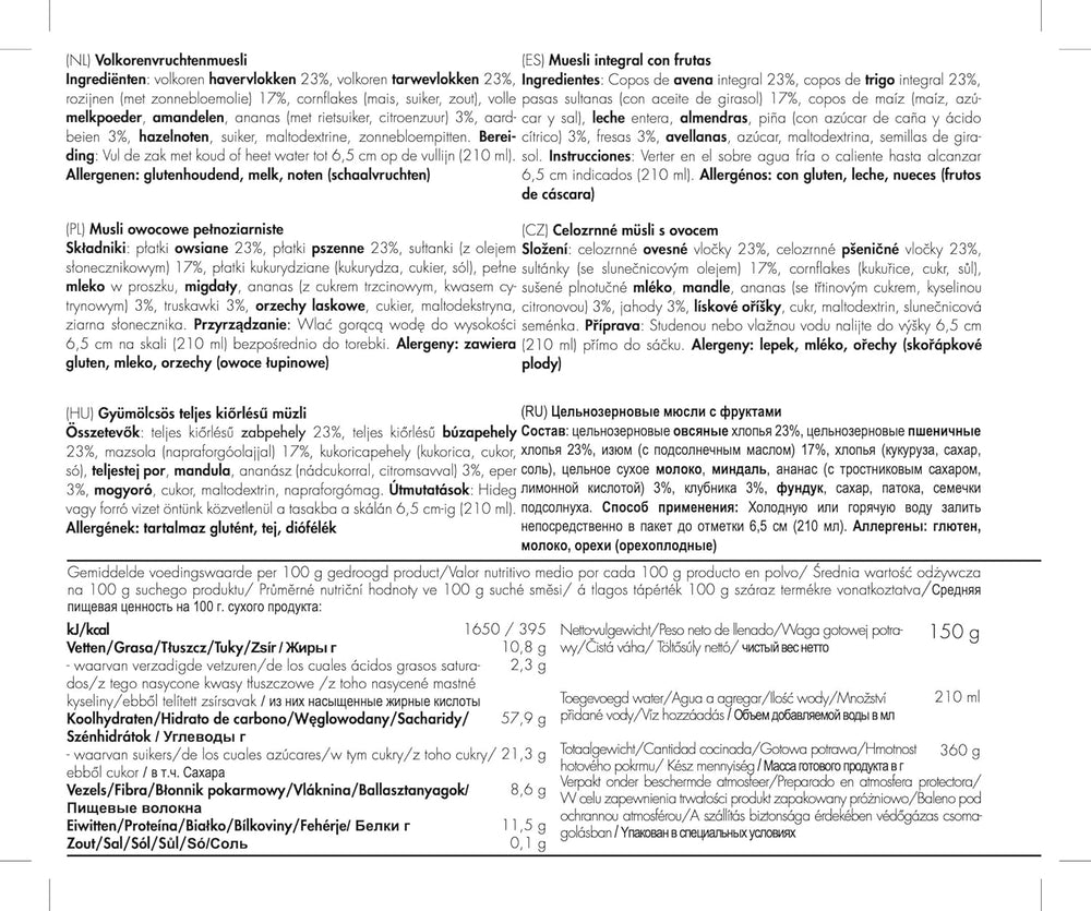 Müsli z celého ovoce Trek'n Eat