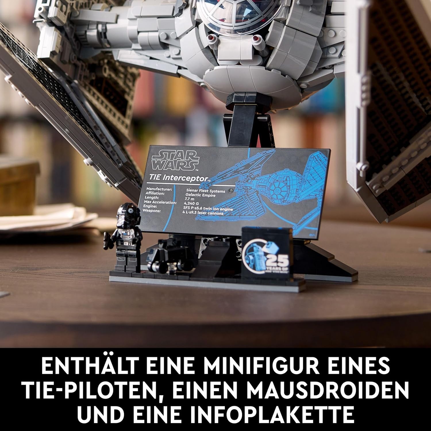 LEGO Star Wars TIE-Abfangjäger, kreativní Bauset aus der Ultimate Collector Series für Erwachsene, Modell eines Sternjägers Steinen, Geschenk für Fans, Sammlerstück, UCS-Set 75382