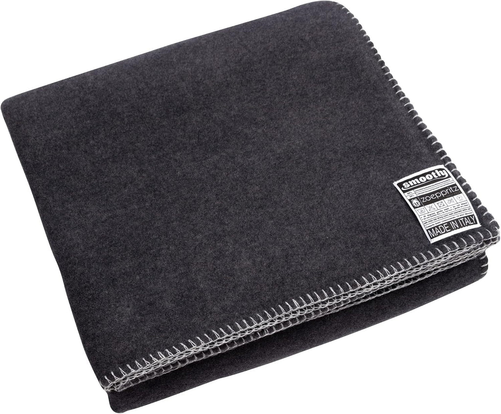 Zoeppritz din 1828 Pătură din fleece Smoothy - Pătură confortabilă pufoasă din fleece polar - Vegan - 140X190Cm - 010 Off-White, 010 Offwhite Paturi si Cuverturi Zoeppritz Since 1828 965 Gri închis 140X190Cm