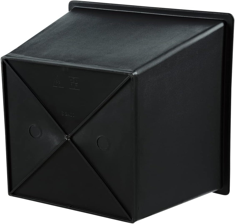 Ghiveci universal Dehner, aprox. 44,5 x 44,5 x 39 cm, plastic, negru