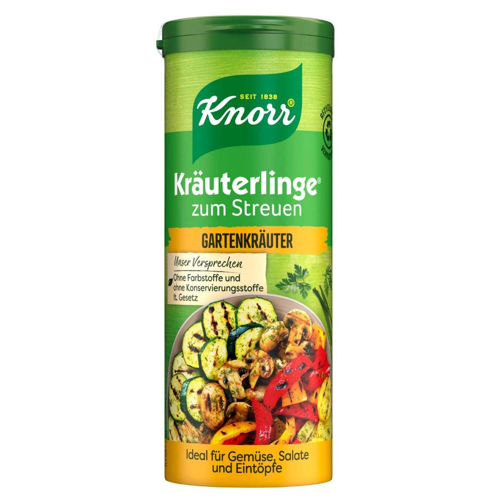Knorr Kräuterlinge Italienische Kräuter Würzmischung zum Streuen für Pasta, Gemüse nebo einen Salat 60 g