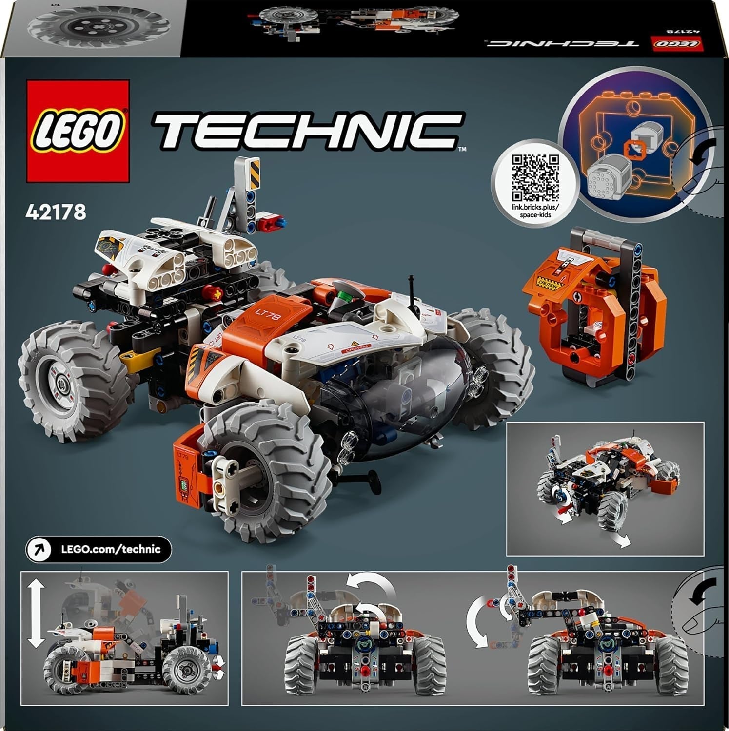 LEGO Technic LT78 Vesmírné dopravní vozidlo, Vesmírná stavebnice pro průzkumné výlety a vesmírná dobrodružství, Nápaditý herní zážitek pro chlapce a dívky, Dárek pro děti starší 8 let 42178 Stavebnice Besuche den LEGO-Store