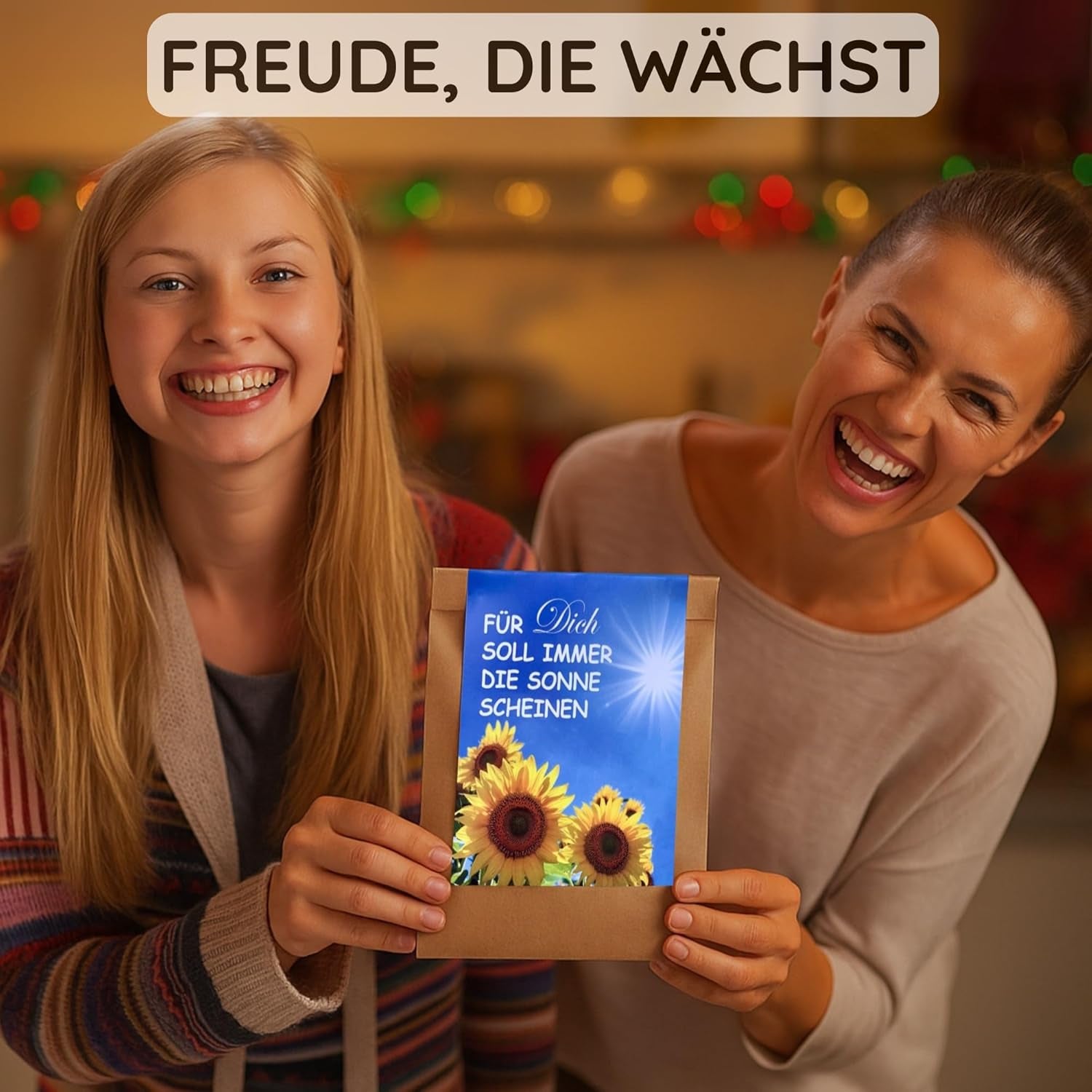 Dárek pro ženy – ať vám vždy svítí slunce – sada na pěstování slunečnice, dárková taška s překvapením, sada na výsadbu