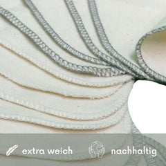 Avo + Cado - Balení 15 opakovaně použitelných dětských žínek jako náhrada za vlhčené ubrousky (barva: šedá) Mother and Child Naty Shop