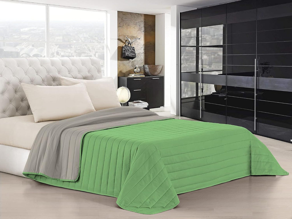 Lenjerie de pat italiană Estivo pat simplu, lenjerie, Aqua, 170 X 270 Cm Plapumi si pilote Naty Shop Verde/gri deschis Matrimoniale, 260X270Cm