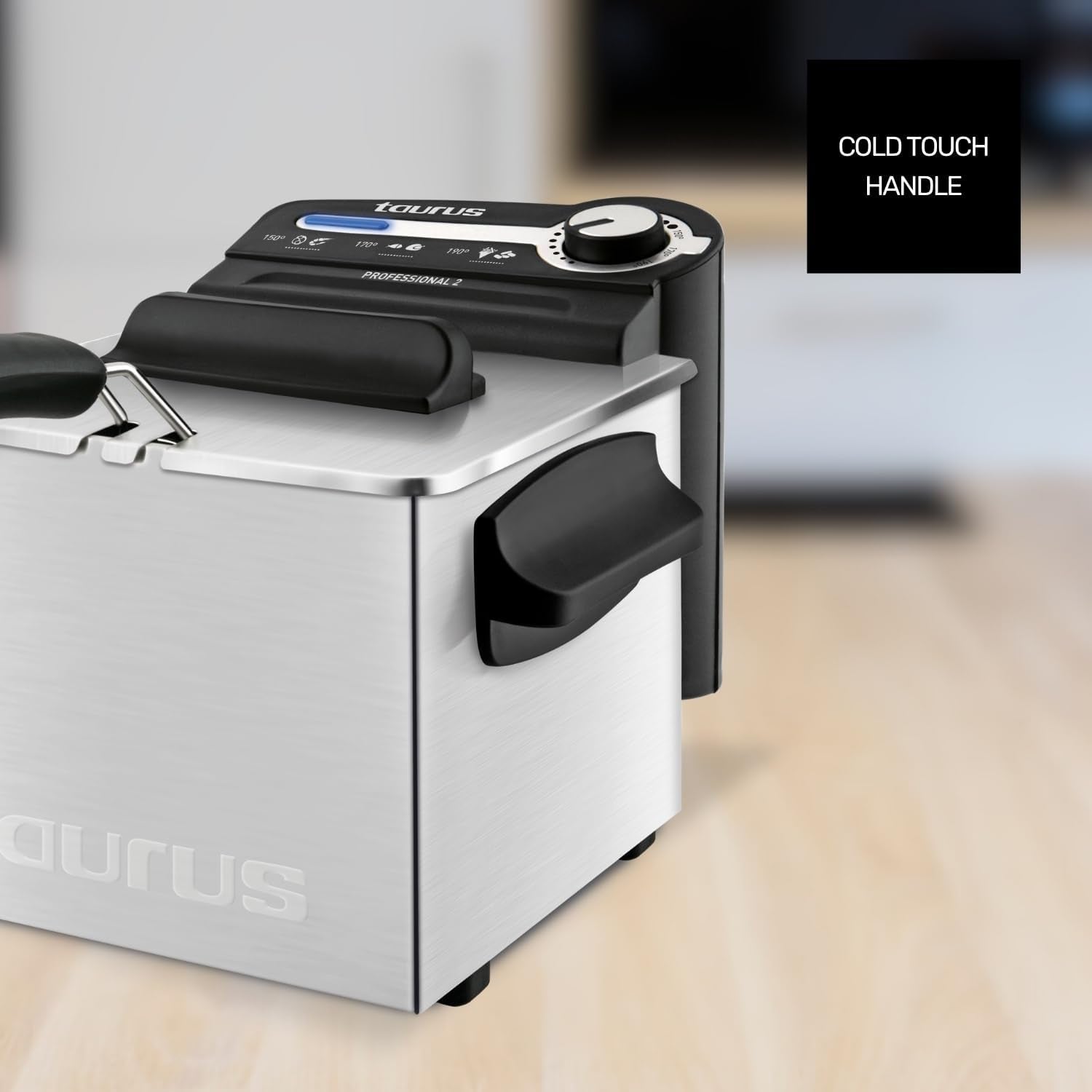 Taurus Professional 2 plus - Fritéza na olej, 2 litry, 1700 W, nerezová ocel 18/8 Spotřebiče Naty Shop