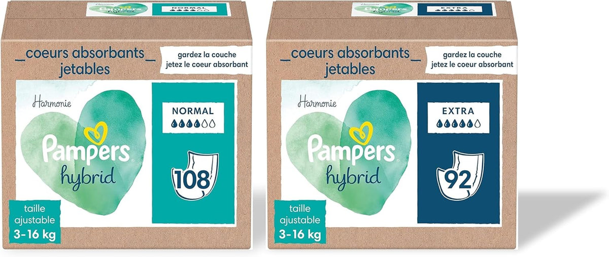 Harmony Hybrid 200 jednorázových ochranných jader Extra savost pro pratelné hybridní plenky chrání citlivou pokožku dítěte