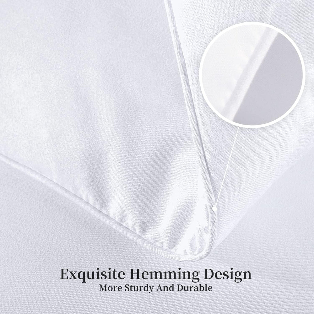 Kingsley Trend Alternativní bílá péřová přikrývka pro všechna roční období, pro každou sezónu, přikrývka King Size (2,6 M X 2,3 M), měkká, přikrývky a přikrývky, které lze prát v pračce Naty Shop